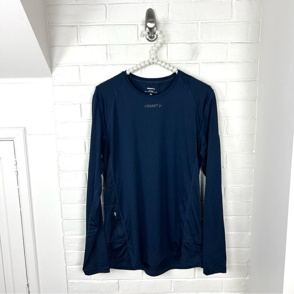 Craft Men’s Navy Long Sleeve Base Layer Top Size M